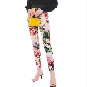 Dolce & Gabbana Floral Print Stretch- Crepe Legging Brand New with Tags